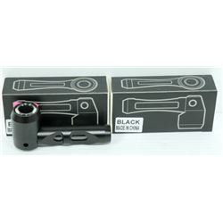 2PK OF HEAVY DUTY METAL AND GLASS PIPES; BLACK