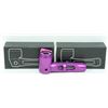 Image 1 : 2PK OF HEAVY DUTY METAL AND GLASS PIPES; PURPLE