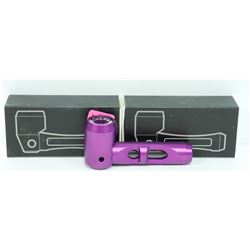 2PK OF HEAVY DUTY METAL AND GLASS PIPES; PURPLE