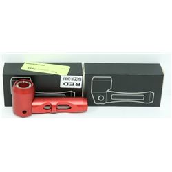 2PK OF HEAVY DUTY METAL AND GLASS PIPES; RED