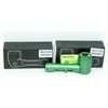 Image 1 : 2PK OF HEAVY DUTY METAL AND GLASS PIPES; GREEN