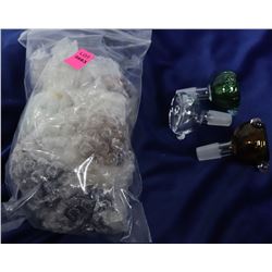 SMALL BAG FULL OF ASSORTED COLOR BONG BOWLS