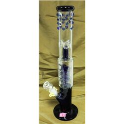 BLUE/ GLASS 17.5" D&K WATER BONG