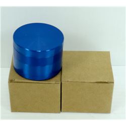 2PK ZINC ALLOY 4 LAYER HERB/ TABACO GRINDERS;