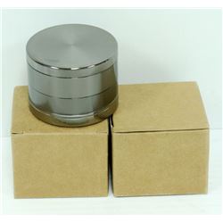 2PK ZINC ALLOY 4 LAYER HERB/ TABACO GRINDERS;