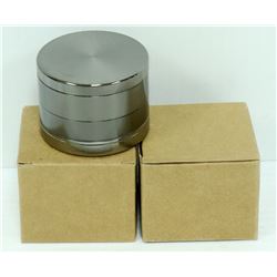2PK ZINC ALLOY 4 LAYER HERB/ TABACO GRINDERS;