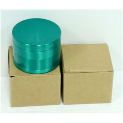 2PK ZINC ALLOY 4 LAYER HERB/ TABACO GRINDERS;