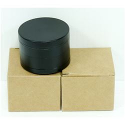 2PK ZINC ALLOY 4 LAYER HERB/ TABACO GRINDERS;