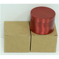 2PK ZINC ALLOY 4 LAYER HERB/ TABACO GRINDERS;