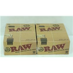 BUNDLE OF 2- 50PK RAW CLASSIC NATURAL  UNREFINED