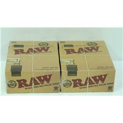 BUNDLE OF 2- 50PK RAW CLASSIC NATURAL  UNREFINED