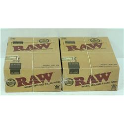 BUNDLE OF 2- 50PK RAW CLASSIC NATURAL  UNREFINED