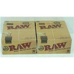 BUNDLE OF 2- 50PK RAW CLASSIC NATURAL  UNREFINED