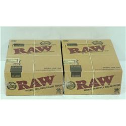 BUNDLE OF 2- 50PK RAW CLASSIC NATURAL  UNREFINED