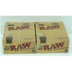 BUNDLE OF 2- 50PK RAW CLASSIC NATURAL  UNREFINED
