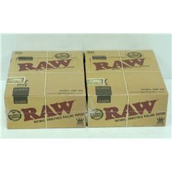 BUNDLE OF 2- 50PK RAW CLASSIC NATURAL  UNREFINED