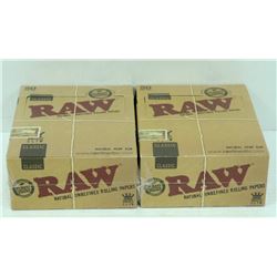 BUNDLE OF 2- 50PK RAW CLASSIC NATURAL  UNREFINED