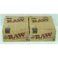 BUNDLE OF 2- 50PK RAW CLASSIC NATURAL  UNREFINED