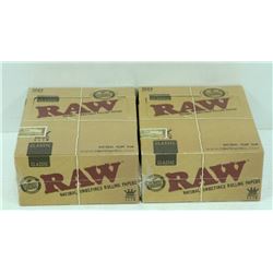 BUNDLE OF 2- 50PK RAW CLASSIC NATURAL  UNREFINED
