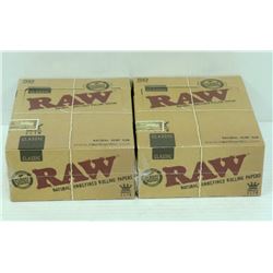 BUNDLE OF 2- 50PK RAW CLASSIC NATURAL  UNREFINED
