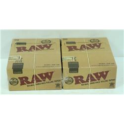 BUNDLE OF 2- 50PK RAW CLASSIC NATURAL  UNREFINED