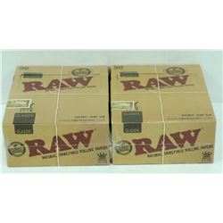 BUNDLE OF 2- 50PK RAW CLASSIC NATURAL  UNREFINED