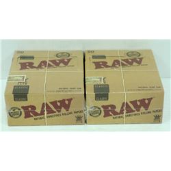 BUNDLE OF 2- 50PK RAW CLASSIC NATURAL  UNREFINED