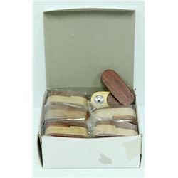 BOX OF 12 TWO TONE WOODEN PIPES *MUST BE 18+
