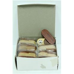 BOX OF 12 TWO TONE WOODEN PIPES *MUST BE 18+