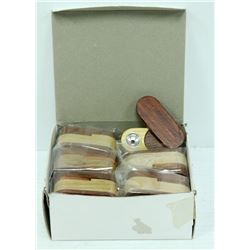 BOX OF 12 TWO TONE WOODEN PIPES *MUST BE 18+