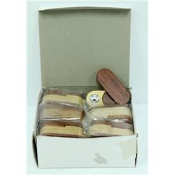 BOX OF 12 TWO TONE WOODEN PIPES *MUST BE 18+