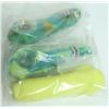 Image 1 : BUNDLE OF 3 ASSORTED COLOR SILICONE & GLASS