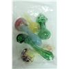 Image 1 : BAG OF 5 ASSORTED GLASS PIPES. VARIETY OF SIZES &