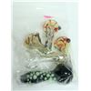 Image 1 : BAG OF 5 ASSORTED GLASS PIPES. VARIETY OF SIZES &