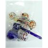 Image 1 : BAG OF 5 ASSORTED GLASS PIPES. VARIETY OF SIZES &