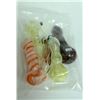 Image 1 : BAG OF 5 ASSORTED GLASS PIPES. VARIETY OF SIZES &