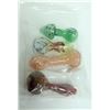 Image 1 : BAG OF 5 ASSORTED GLASS PIPES. VARIETY OF SIZES &