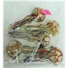 Image 1 : BAG OF 5 ASSORTED GLASS PIPES. VARIETY OF SIZES &