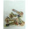 Image 1 : BAG OF 5 ASSORTED GLASS PIPES. VARIETY OF SIZES &