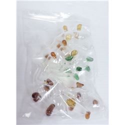 BAG OF 5 ASSORTED GLASS ELEPHANT PIPES.