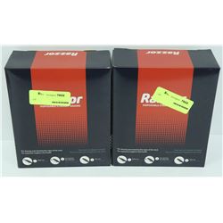 2 BOXES OF RAZZOR DISPOSABLE STRAIGHT RAZORS
