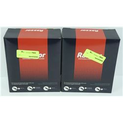 2 BOXES OF RAZZOR DISPOSABLE STRAIGHT RAZORS