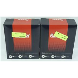 2 BOXES OF RAZZOR DISPOSABLE STRAIGHT RAZORS
