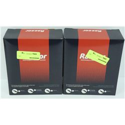 2 BOXES OF RAZZOR DISPOSABLE STRAIGHT RAZORS