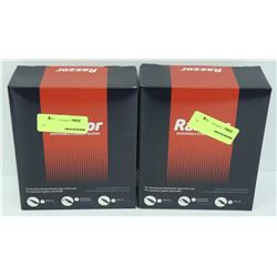2 BOXES OF RAZZOR DISPOSABLE STRAIGHT RAZORS