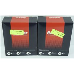 2 BOXES OF RAZZOR DISPOSABLE STRAIGHT RAZORS