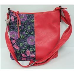 SA RED/ PURPLE FLORAL PATTERN DESIGNER STYLE