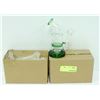 Image 1 : 2PK SMALL GREEN GLASS BONGS *MUST BE 18+ TO BID*