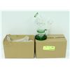 Image 1 : 2PK SMALL GREEN GLASS BONGS *MUST BE 18+ TO BID*