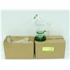 Image 1 : 2PK SMALL GREEN GLASS BONGS *MUST BE 18+ TO BID*